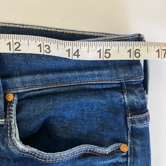 Mother Denim The Stunner Ankle Fray Skinny Jeans in Teaming Up - Size 32 - Picture 10 of 17